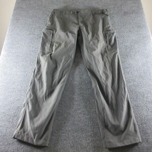RailRiders Pants Mens XL Gray Nylon Fleece Lined Hiking Zip Pockets Outdoor